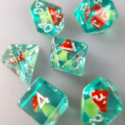 Mystical Myconid - Toadstool Mushroom DnD Dice Set