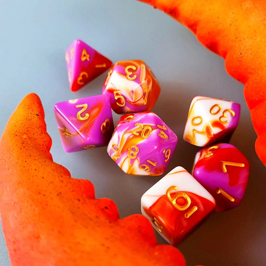 Fruit Salad Quad-Colour Dungeons & Dragons Dice Set