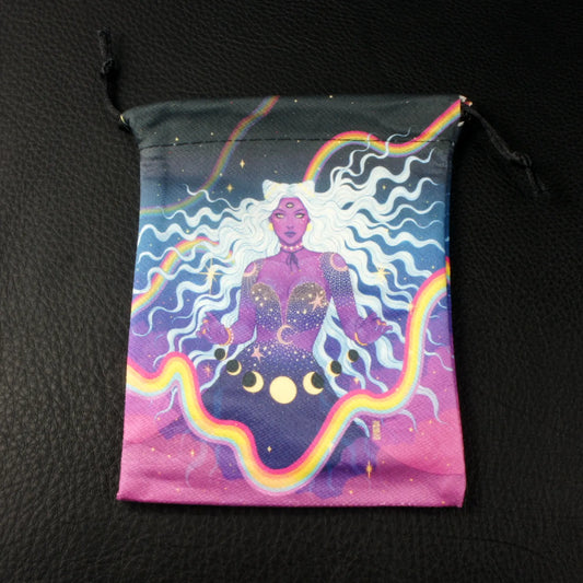 Powerful Enchantress Fantasy Drawstring Dice Bag