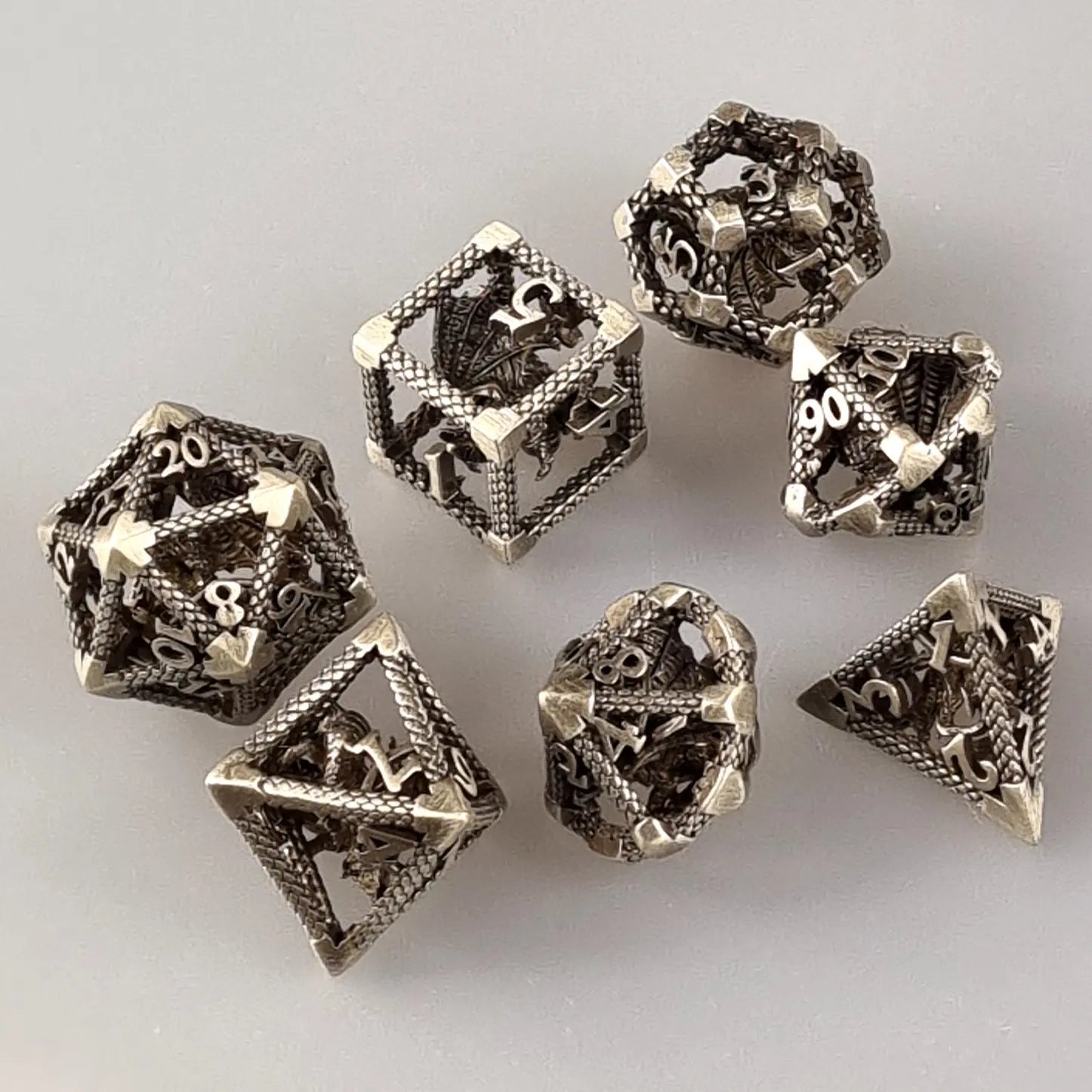 Dragon's Hollow Metal Dnd Dice Set