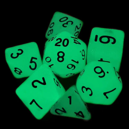 Glow-in-the-Dark Dungeons & Dragons Dice Set