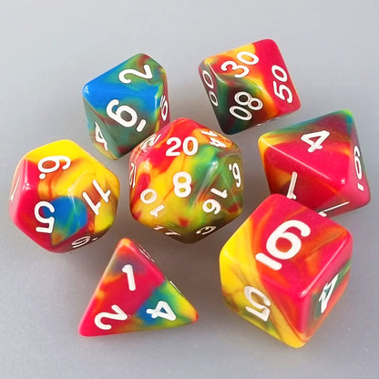 Parrot Quad-Colour Dungeons & Dragons Dice Set