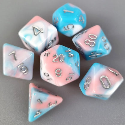 Angelic Quad-Colour Dungeons & Dragons Dice Set