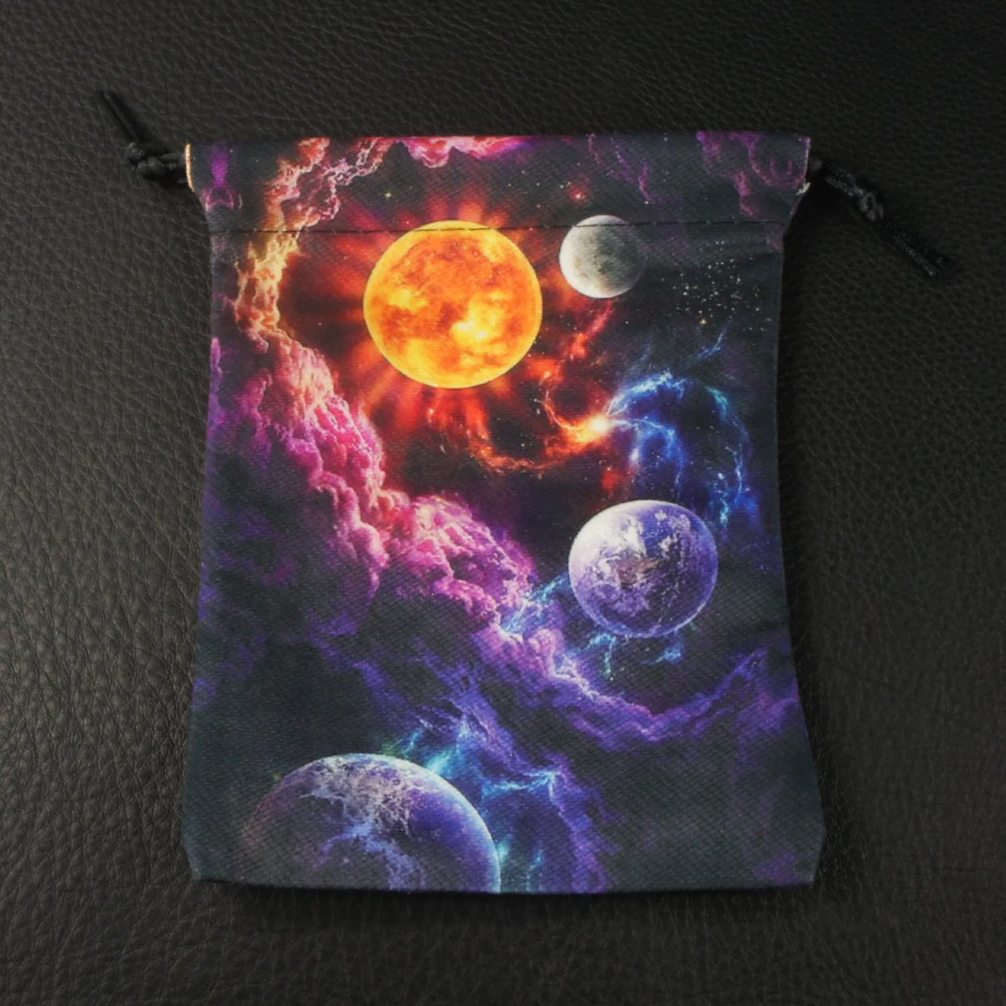 Galactic Dawn Celestial Drawstring Dice Bag