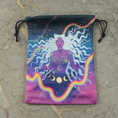 Powerful Enchantress Fantasy Drawstring Dice Bag