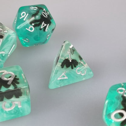 Blue Spider Polyhedral Dice Set